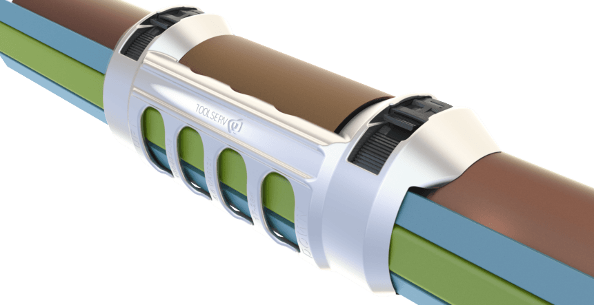Illustration of an F-1 cable clamp